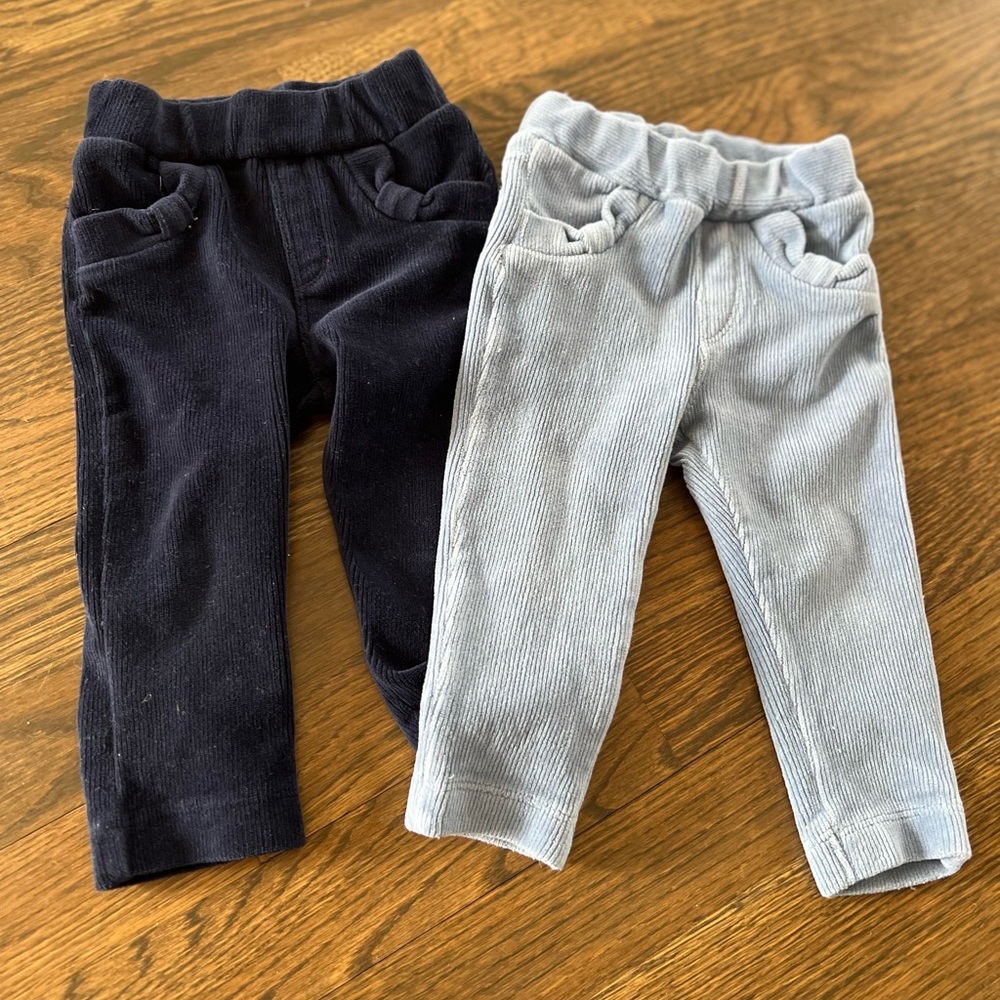 Mayoral velvet pants - blue size 6 months